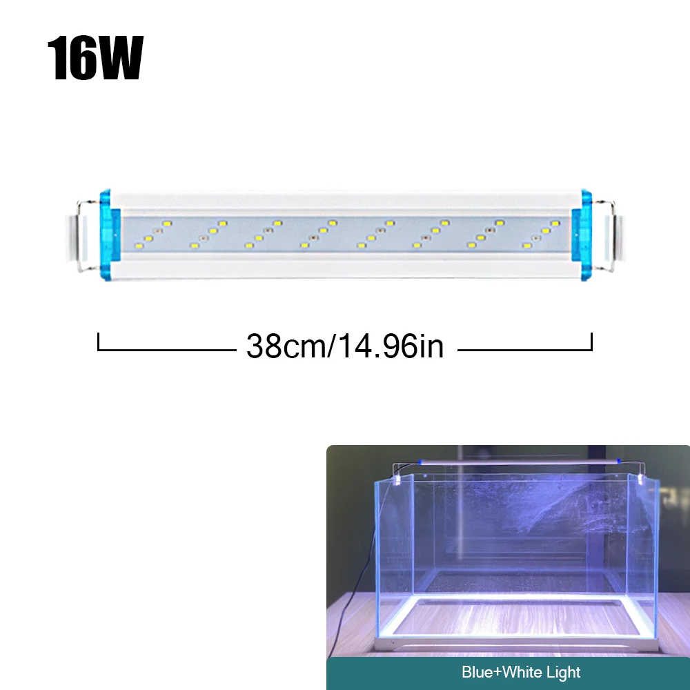 18~70CM Super Bright Lamp LED Aquarium Light For Aquatic Plant Fish Tank Extensible Clip Lamp 90~260V - Image 13