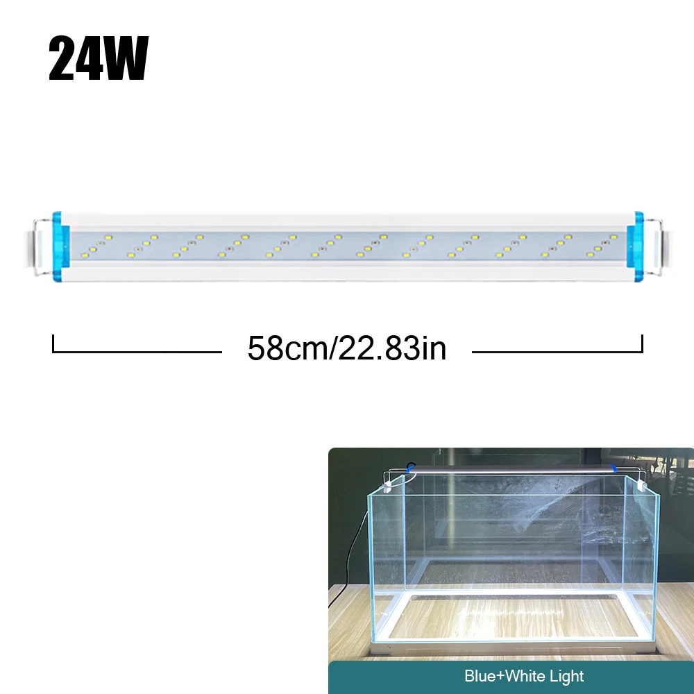 18~70CM Super Bright Lamp LED Aquarium Light For Aquatic Plant Fish Tank Extensible Clip Lamp 90~260V - Image 19