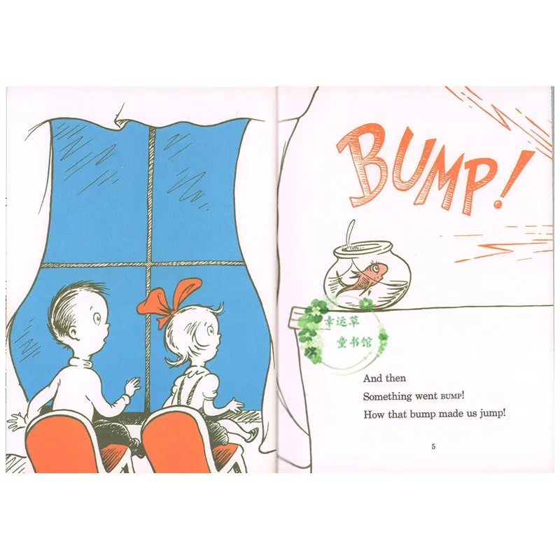 THE CAT IN THE HAT By Dr Seuss Cchildren Books Baby Learning Usa English Story Book for Kids Educational Toys - Image 3
