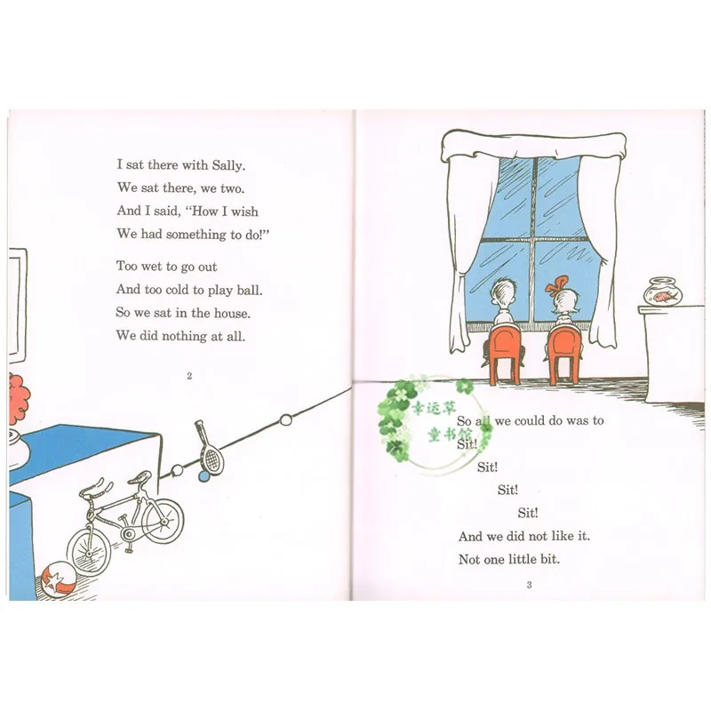 THE CAT IN THE HAT By Dr Seuss Cchildren Books Baby Learning Usa English Story Book for Kids Educational Toys - Image 4