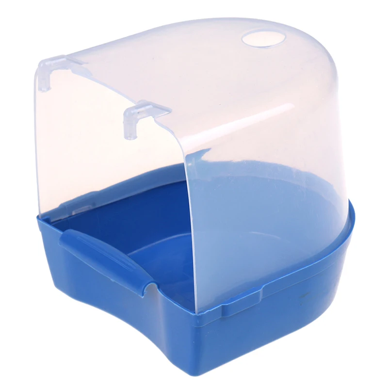 Plastic Bird Water Bath Box Bathtub Parrot For Parakeet Hanging Bowl - Image 8