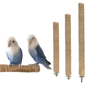 Parrot Pet Standing Stick Wood Hanging Stand Rack Toy Sticksstand Branch Perches For Bird Cage Bar Paw Grinding Clean Toys