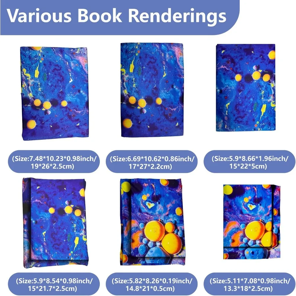 Hummingbird Stretchable Book Cover Flower Washable Reusable Large Nylon Book Protector Elastic Notebook Wraps Suitable - Image 3