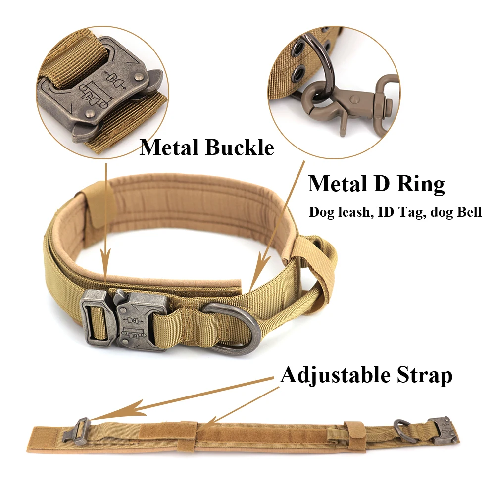 Large Dog Harness And Leash Set Pet German Shepherd Malinois Training Walking Vest Dog Harness And Collar For Medium Large Dogs - Image 3