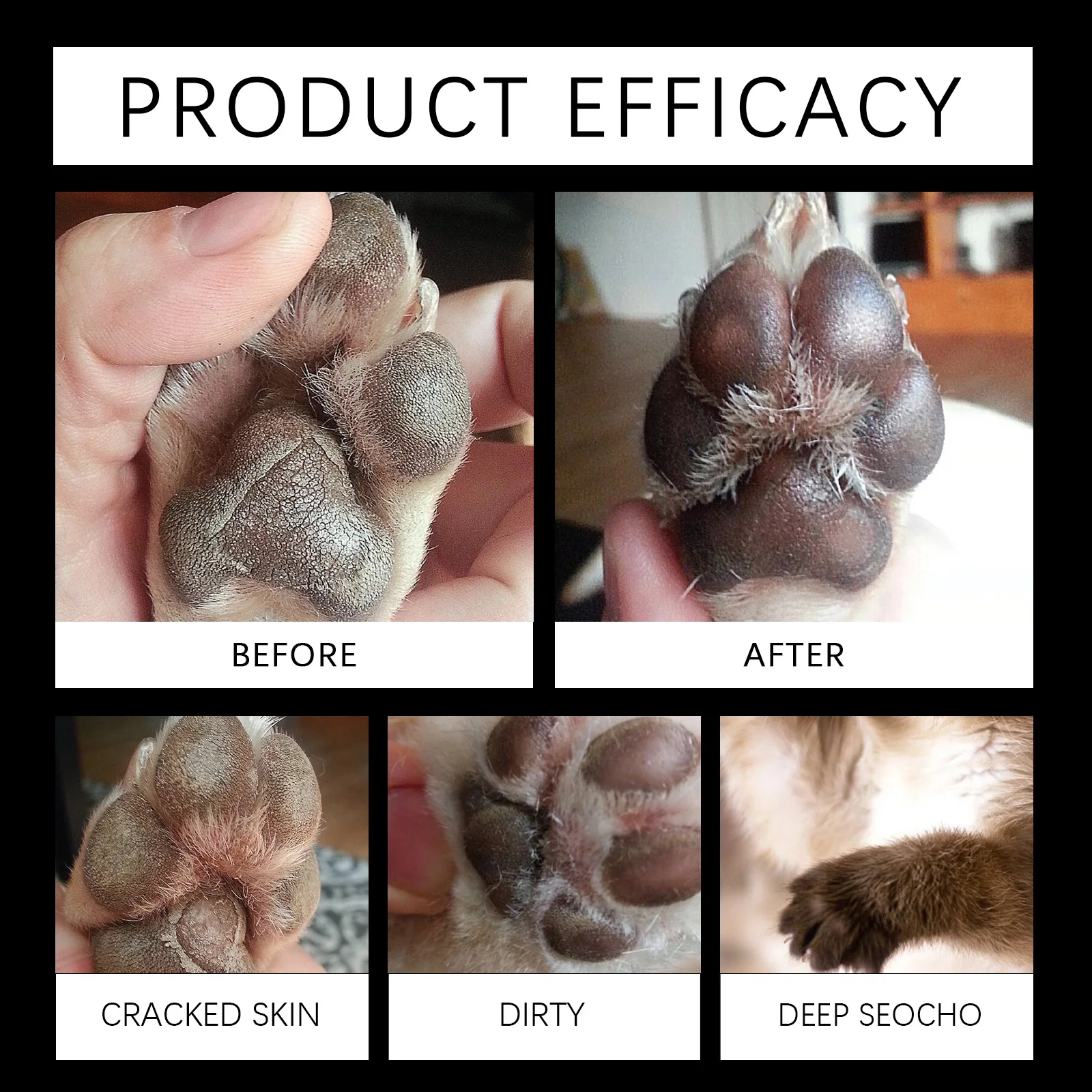 Paw Soothing Balm Dogs and Cats 30g Moisturizing Paw Pad Care Cream with Beeswax Mineral Oil Relieve Dry Cracked Paws Naturally - Image 3