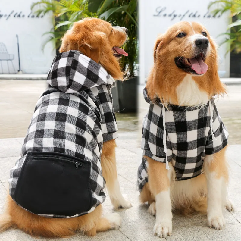 Dog Winter Coat Pet Jacket Plaid Reversible Vest Cold Weather Dog Clothes Pet Apparel for Small Medium Large Dogs - Image 12