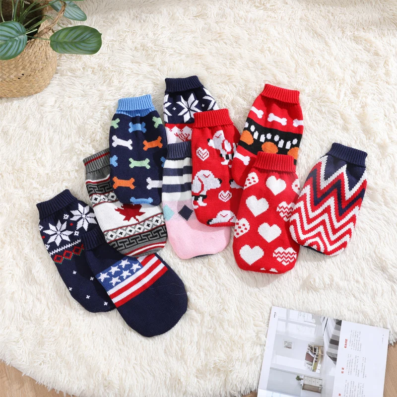 Cute Cat Sweater Costume Winter Warm Pet Clothes for Cats Katten Sphynx Pullover Mascotas Clothing Gatos Products for Animals - Image 3
