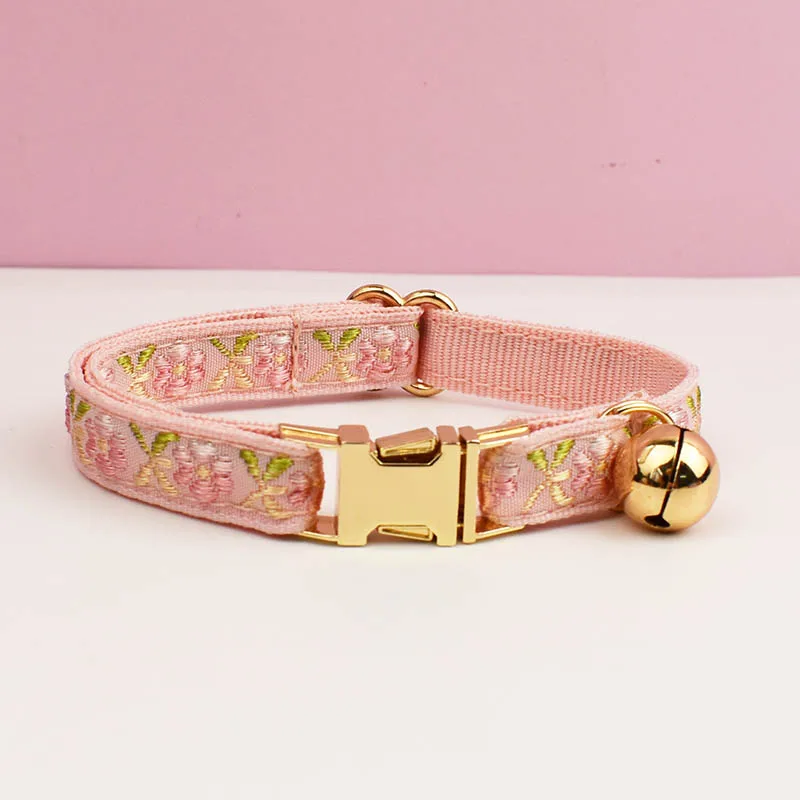 Cute Cat Collar Personalized Cat Collar leash set with Bell Engraving ID Tag Nameplate Kitten Collars Necklace - Image 23