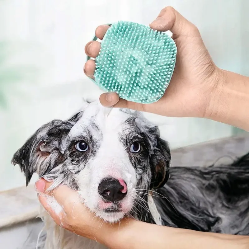Multifunctional Bath Massage Brush for Dogs And Cats Soft Safety Silicone Puppy Grooming Tool Big Dog Cat Pet Accessories - Image 2