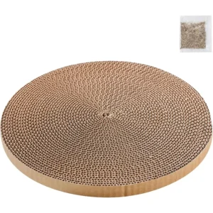 Round Cat Scratcher Refill 10 inch Diameter 3 5 Inch Thickness Circle Scratcher Replacement Scratcher Pads for Indoor Cats Scra