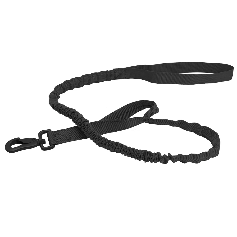 Tactical cat Leash Adjustable Quick Release Elastic Leads Rope With 2 Control Handle Military Heavy Duty Dog Leashes For Dogs - Image 9