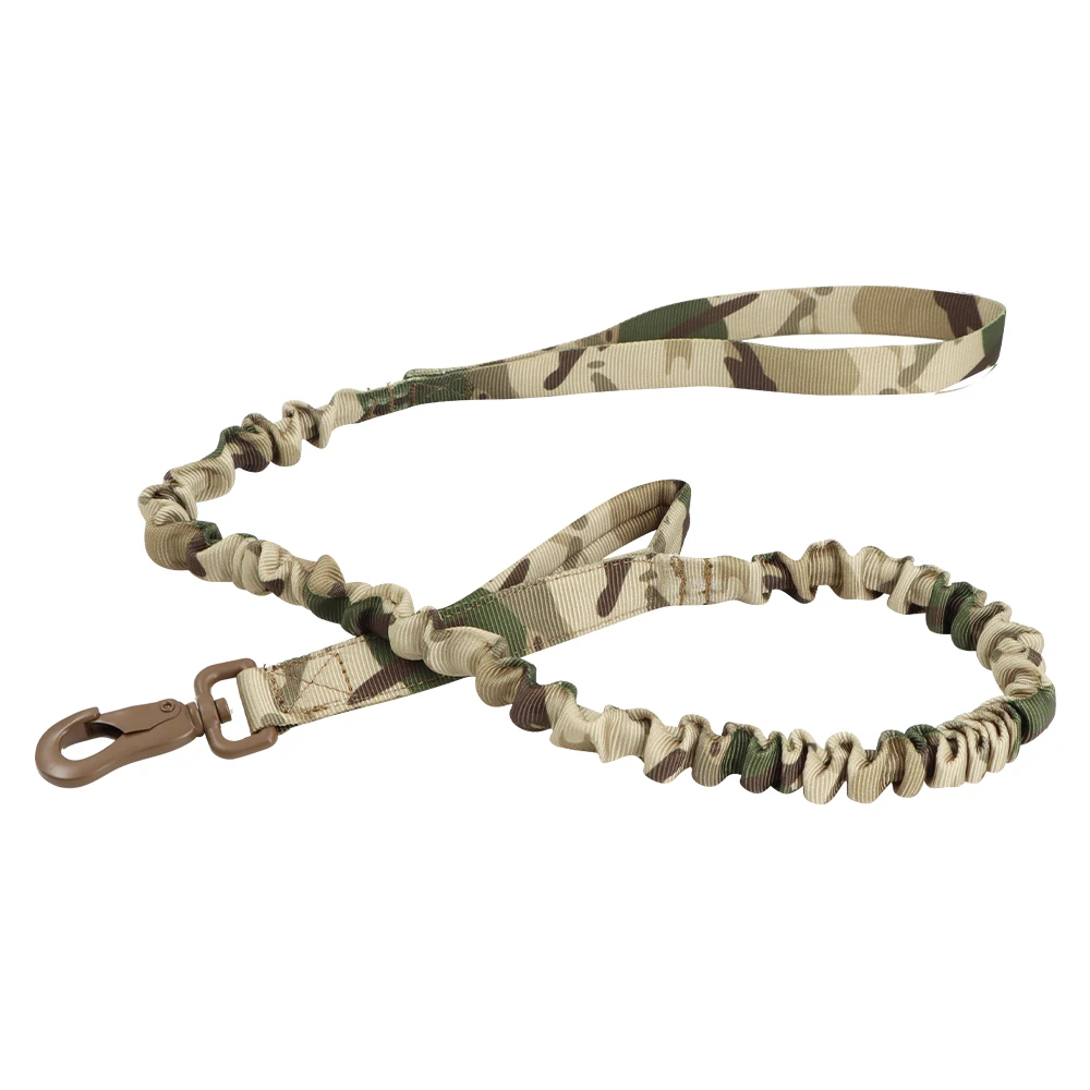 Tactical cat Leash Adjustable Quick Release Elastic Leads Rope With 2 Control Handle Military Heavy Duty Dog Leashes For Dogs - Image 8