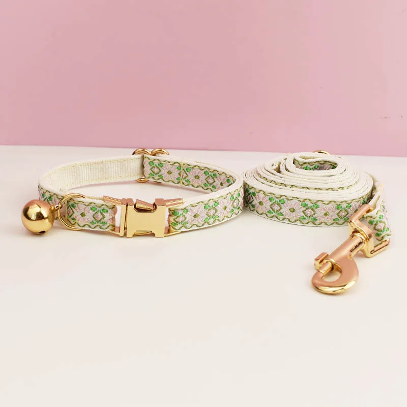 Cute Cat Collar Personalized Cat Collar leash set with Bell Engraving ID Tag Nameplate Kitten Collars Necklace - Image 12