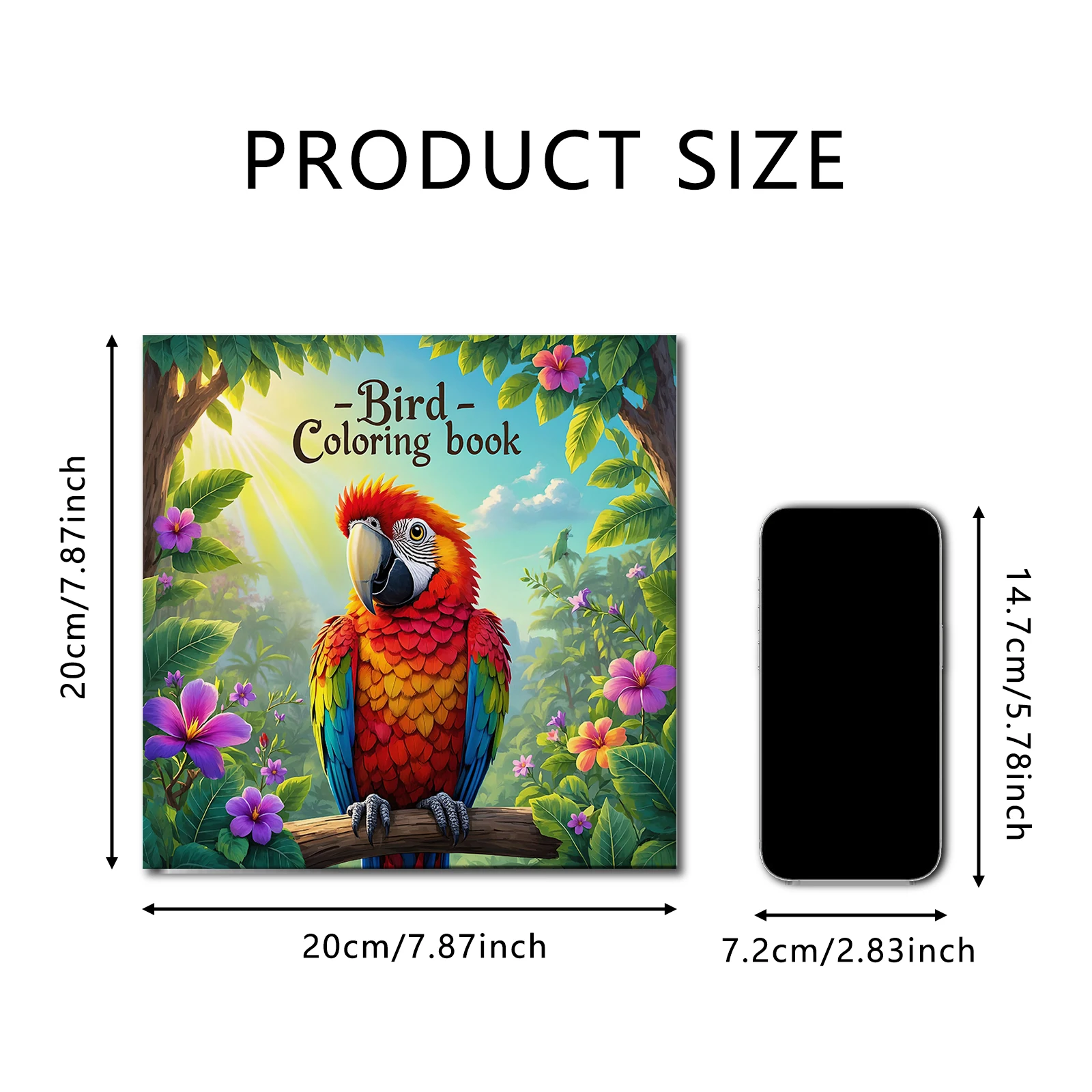 Bird Coloring Book Children's Educational Relaxation Gift Happy Growth Learn While Painting Adult Stress Relief Relaxtion Book - Image 7