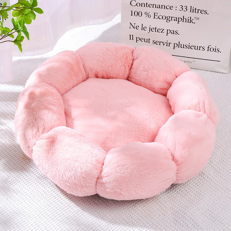 Flower Soft Cat Bed Sleeping Cat Mat Winter Warm Dog Bed for Small Dog Cushion Breathable Cat Cushion Thicken Dog House Pet Bed - Image 7