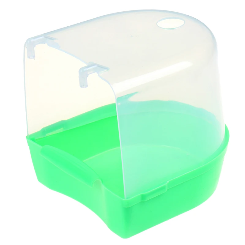 Plastic Bird Water Bath Box Bathtub Parrot For Parakeet Hanging Bowl - Image 10