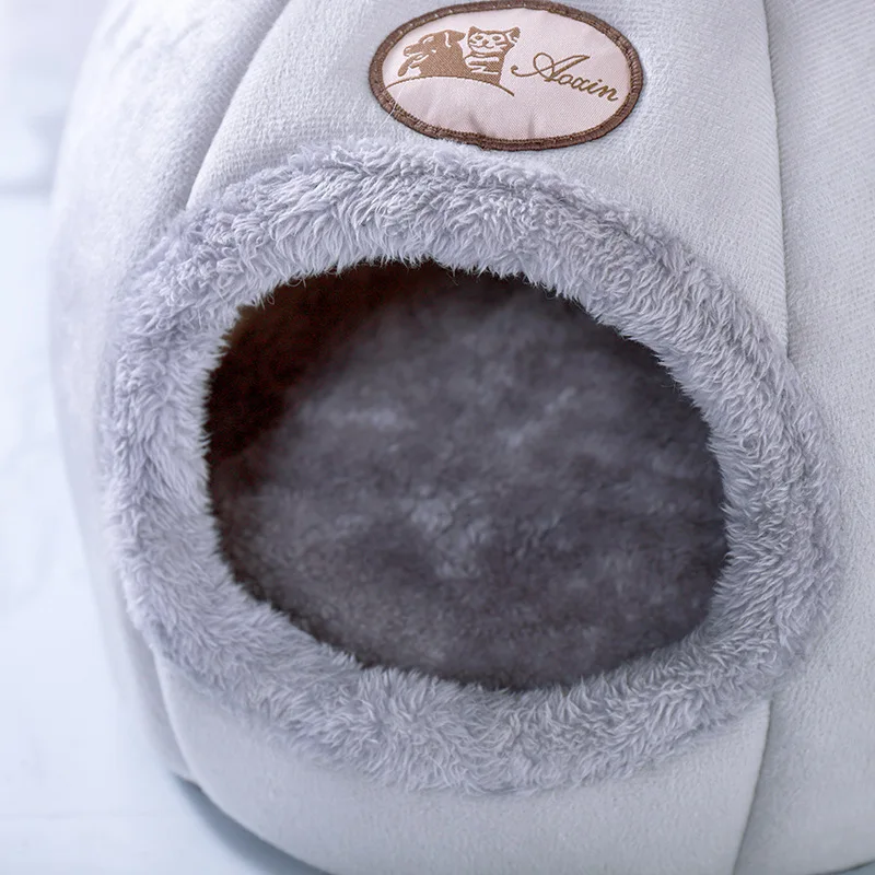 New Deep Sleep Comfort In Winter Cat Bed Iittle Mat Basket Small Dog House Products Pets Tent Cozy Cave Nest Indoor Cama Gato - Image 5