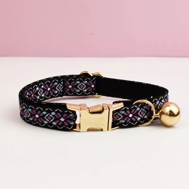 Cute Cat Collar Personalized Cat Collar leash set with Bell Engraving ID Tag Nameplate Kitten Collars Necklace - Image 21