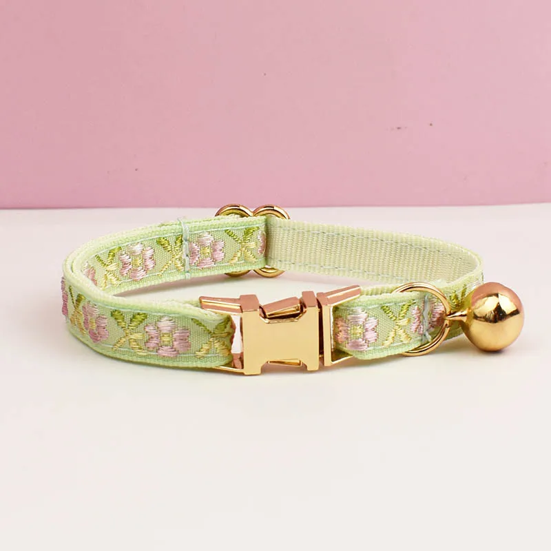 Cute Cat Collar Personalized Cat Collar leash set with Bell Engraving ID Tag Nameplate Kitten Collars Necklace - Image 29