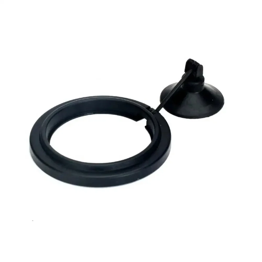 Black Color Aquarium Feeding Ring Fish Tank Floating Food Tray Feeder Square Circle Accessory Fish Food Feeder Suction Cup - Image 7