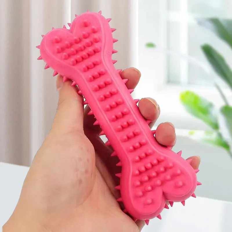 1PC Pet Chew Toy Soft Rubber Bite-resistance Bone Shape Teeth Grinding Chewing Toys for Small Dogs Training Pet Supplies - Image 5