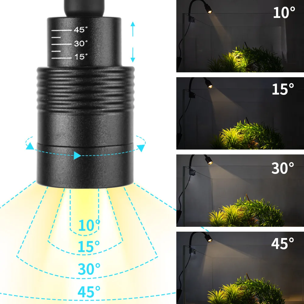 USB Aquarium Light Lighting plants Grow Light Super Slim LED 3W Aquatic Plant Lighting Waterproof Clip-on Lamp For Fish Tank - Image 4
