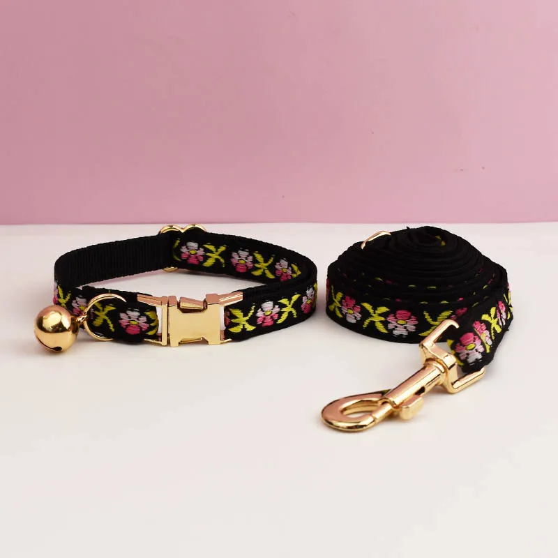 Cute Cat Collar Personalized Cat Collar leash set with Bell Engraving ID Tag Nameplate Kitten Collars Necklace - Image 26