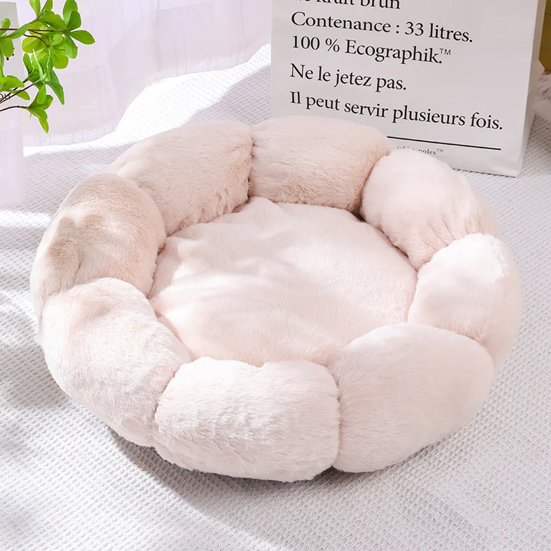 Flower Soft Cat Bed Sleeping Cat Mat Winter Warm Dog Bed for Small Dog Cushion Breathable Cat Cushion Thicken Dog House Pet Bed - Image 8
