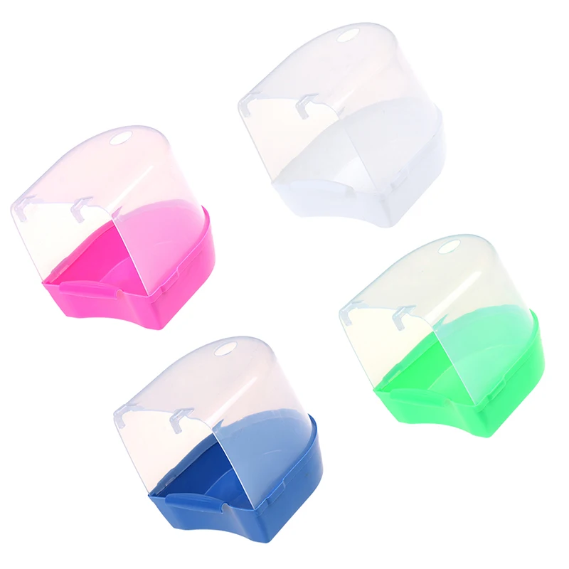 Plastic Bird Water Bath Box Bathtub Parrot For Parakeet Hanging Bowl - Image 6