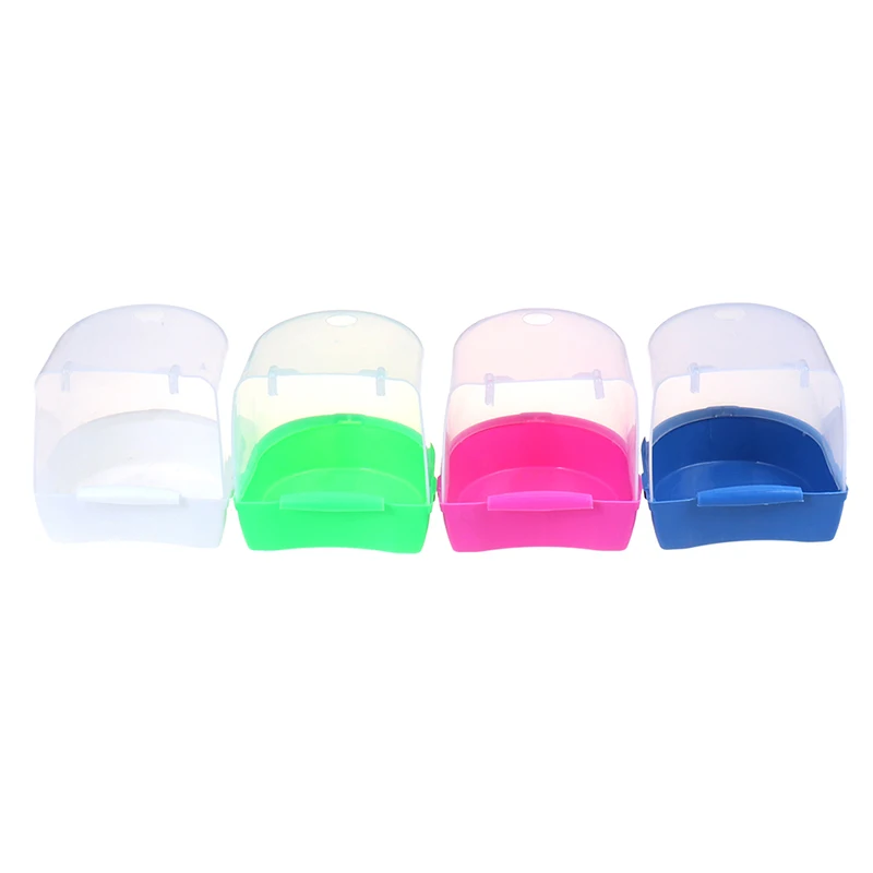 Plastic Bird Water Bath Box Bathtub Parrot For Parakeet Hanging Bowl - Image 3
