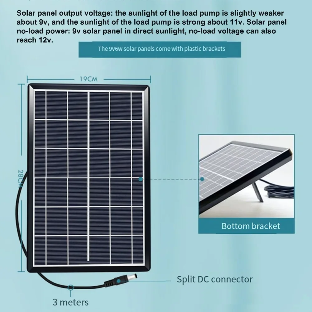 Solar Water Pump 12V Circulating Fish Pond Filtration Oxygen Submersible Pumps For Outdoor Fish Tank Water Reservoir - Image 4