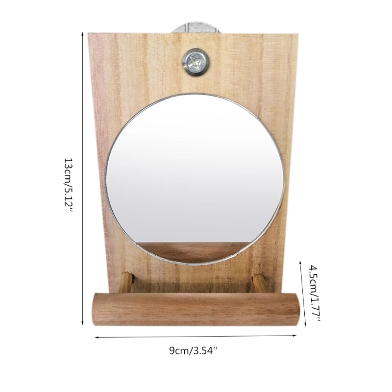 Bird Mirror with Perch Parrot Birdcage Stands for African Greys Cockatiels - Image 6