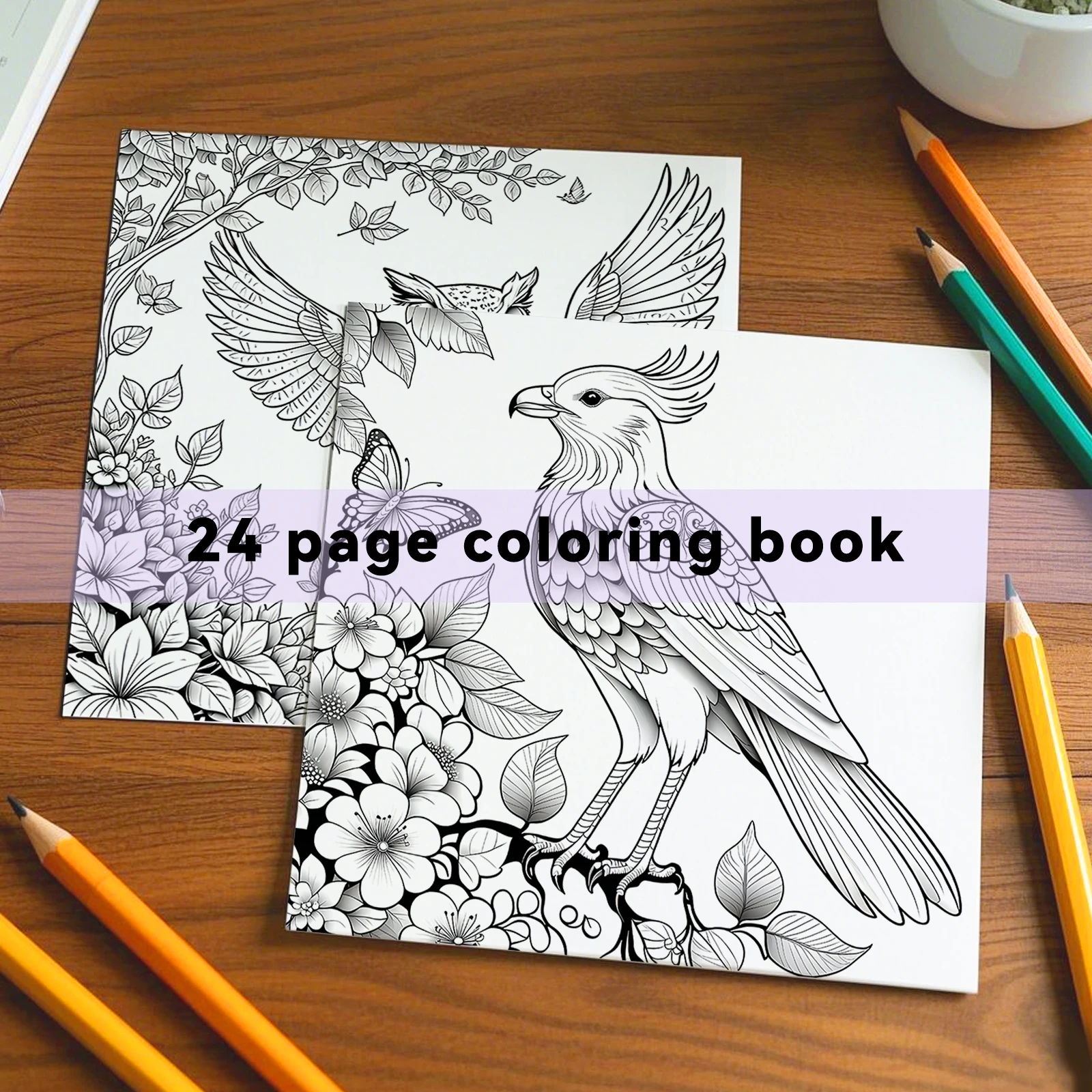 Bird Coloring Book Children's Educational Relaxation Gift Happy Growth Learn While Painting Adult Stress Relief Relaxtion Book - Image 5