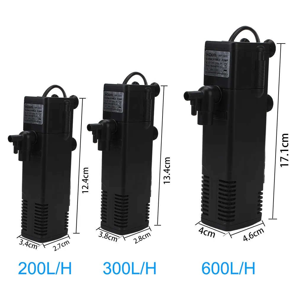 Low Level Water Submersible Water Filter Pump Aquarium Fish Tank Oxygen Increasing Pump Turtle Tank Filter EU Plug - Image 6