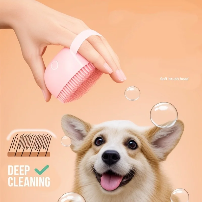 Multifunctional Bath Massage Brush for Dogs And Cats Soft Safety Silicone Puppy Grooming Tool Big Dog Cat Pet Accessories - Image 4