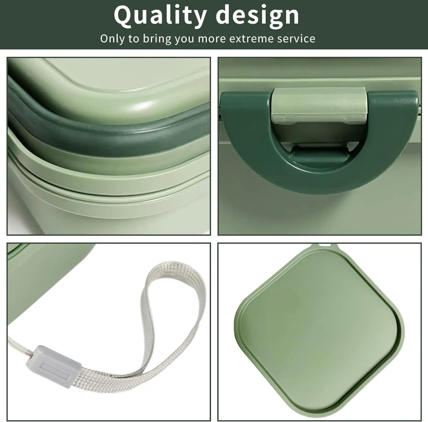 Collapsible Dog Water Bowl, Portable Dog Bowl for Traveling, 2-in-1 Pet Food and Water Feeder - Travel Dog Bowls with Lid for Wa - Image 5