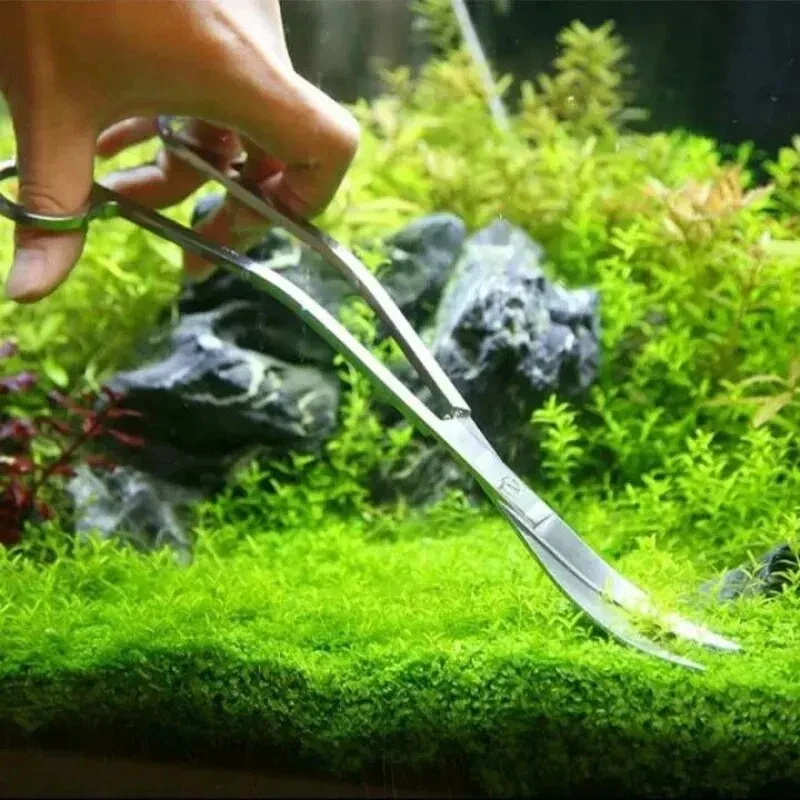 Aquarium Scissors,Extra Long Stainless Steel Cleaning Tool,Fish Tank Aquascape Tool - Image 6