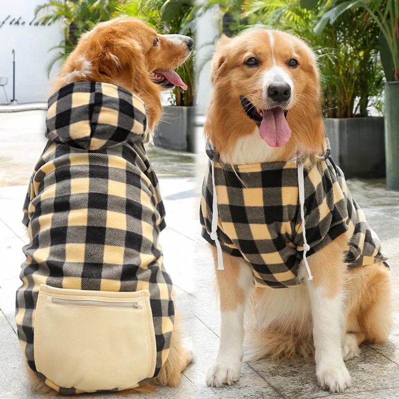 Dog Winter Coat Pet Jacket Plaid Reversible Vest Cold Weather Dog Clothes Pet Apparel for Small Medium Large Dogs - Image 3
