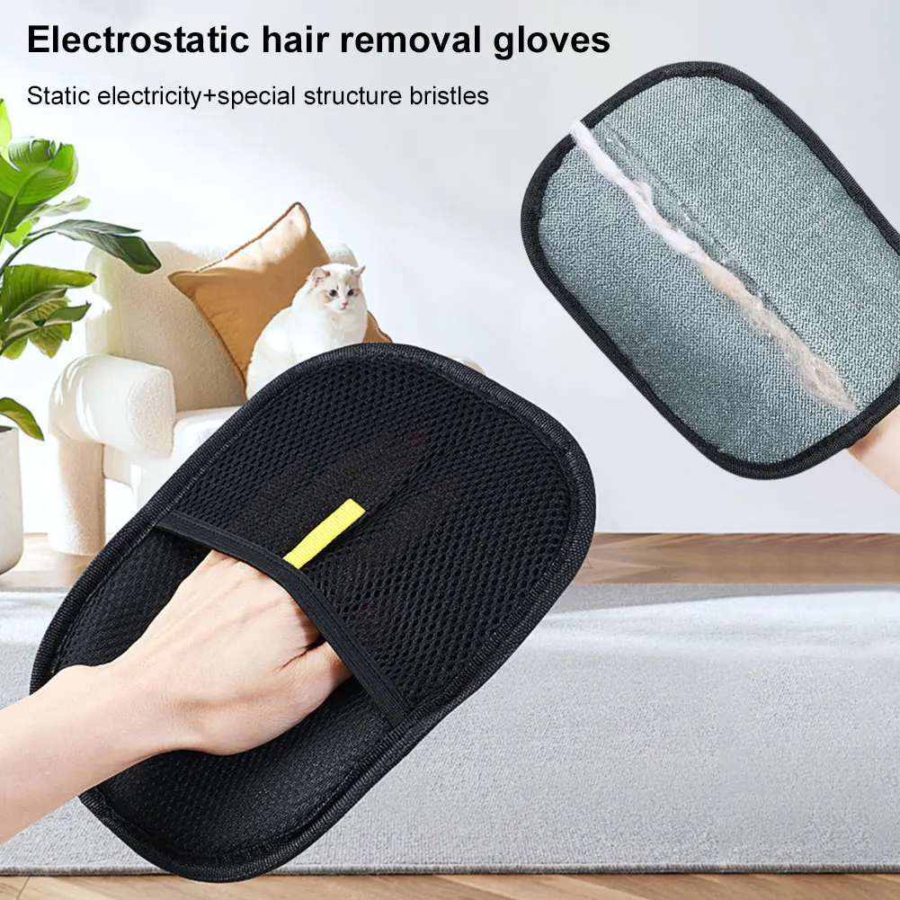 Pet Grooming equipment Gloves Deshedding Glove pet hair remover glove for Dog Cat Rabbit Accessories with Long/Short/Curly Hair - Image 2