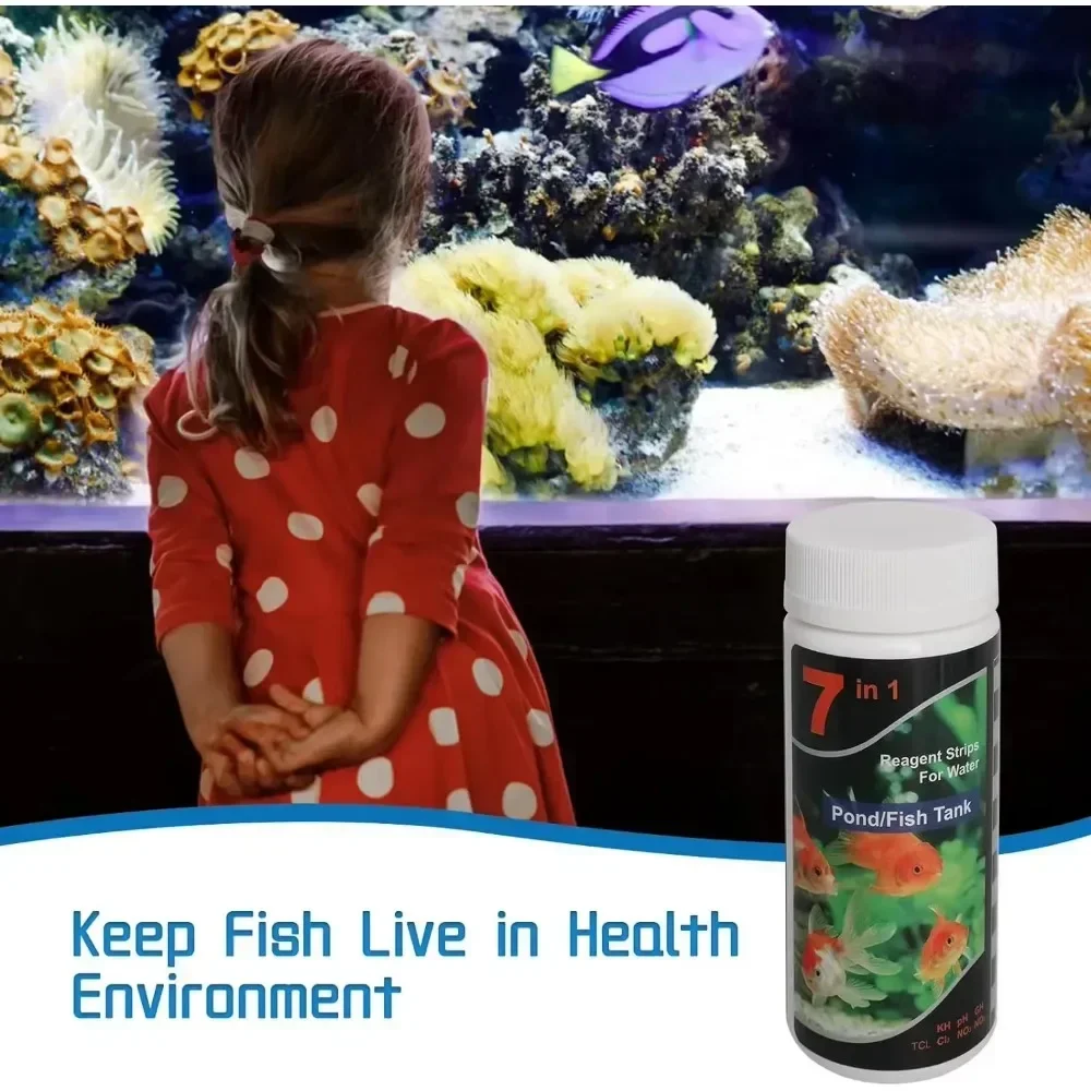 Aquarium Test Strip Freshwater Swimming Pool Aquarium Water pH Test Strips Water Quality Fish Tank Test Strip PH Quality Kit - Image 6