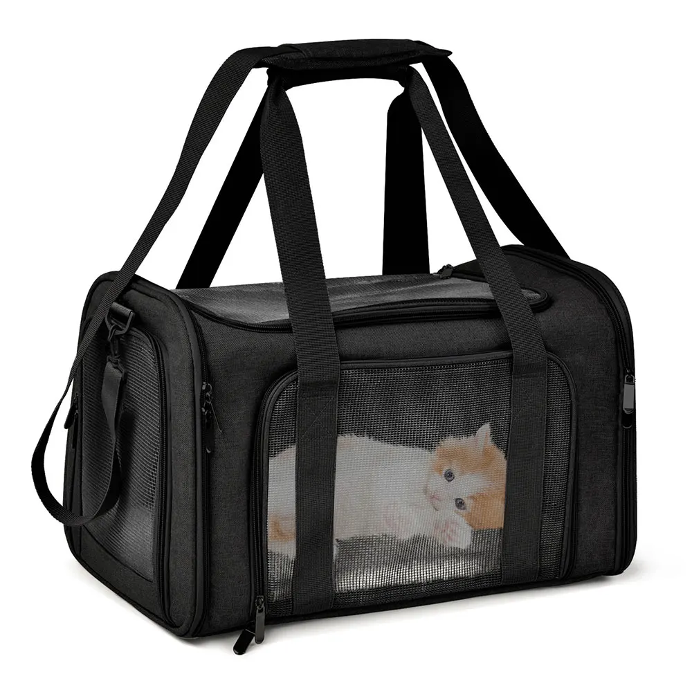 Dog Carrier Bag Soft Side Backpack Cat Pet Carriers Dog Travel Bags Airline Approved Transport For Small Dogs Cats Outgoing - Image 8