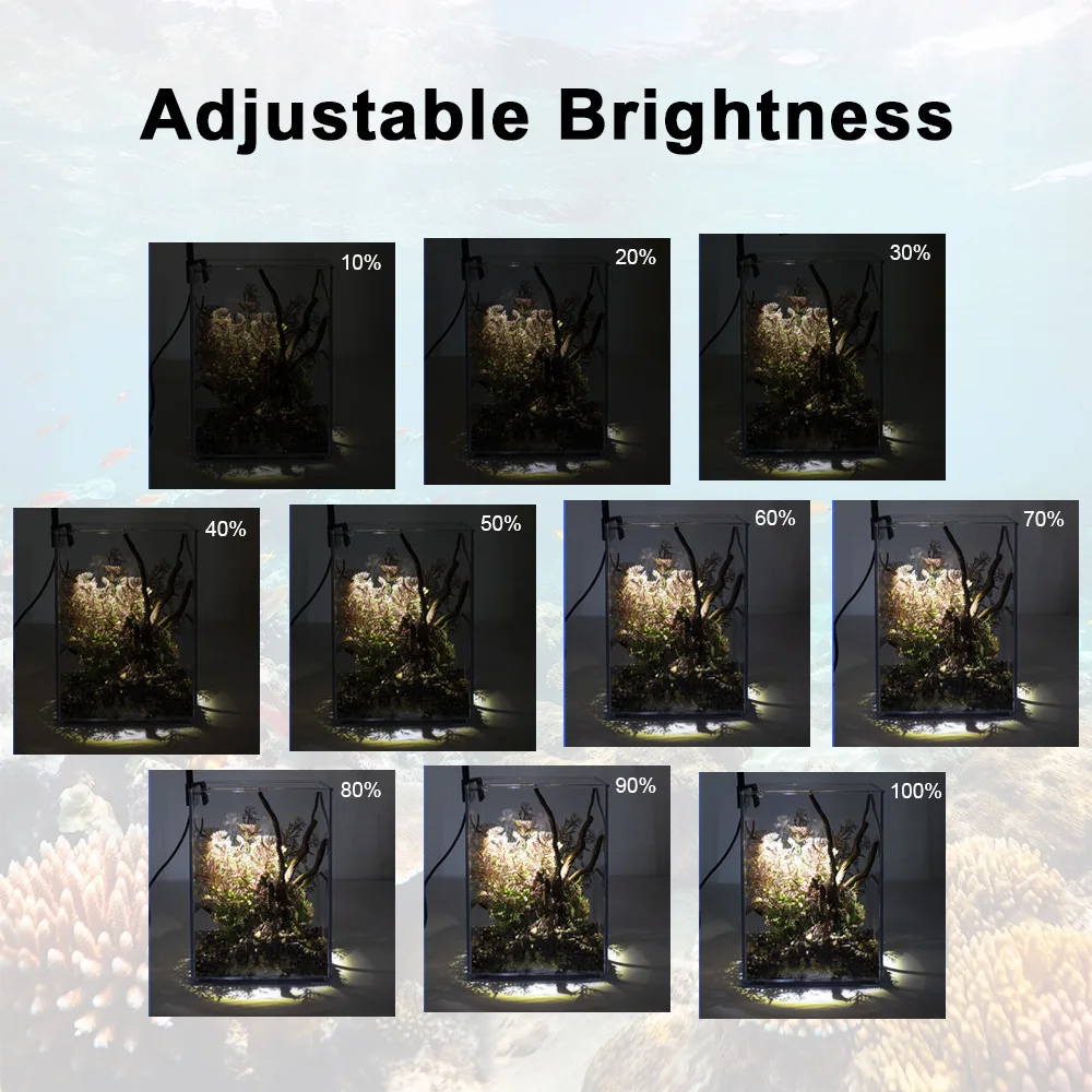 USB Aquarium Light Lighting plants Grow Light Super Slim LED 3W Aquatic Plant Lighting Waterproof Clip-on Lamp For Fish Tank - Image 3