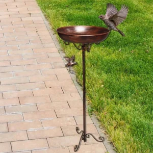 Bird Feeder Tray Outdoor Water Bowl Attracting Birds Park Bird Bath Bowl