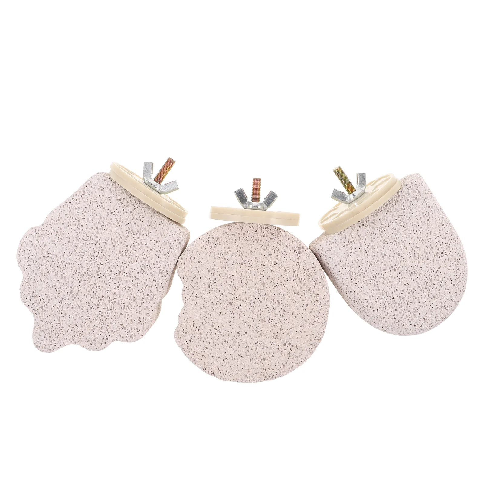 3Pcs Parrot Beak Grinding Stone Stand Volcanic Calcium Perch Natural Foot Claws Trimmer Bird Cage Platform for Cockatiel Conure - Image 6