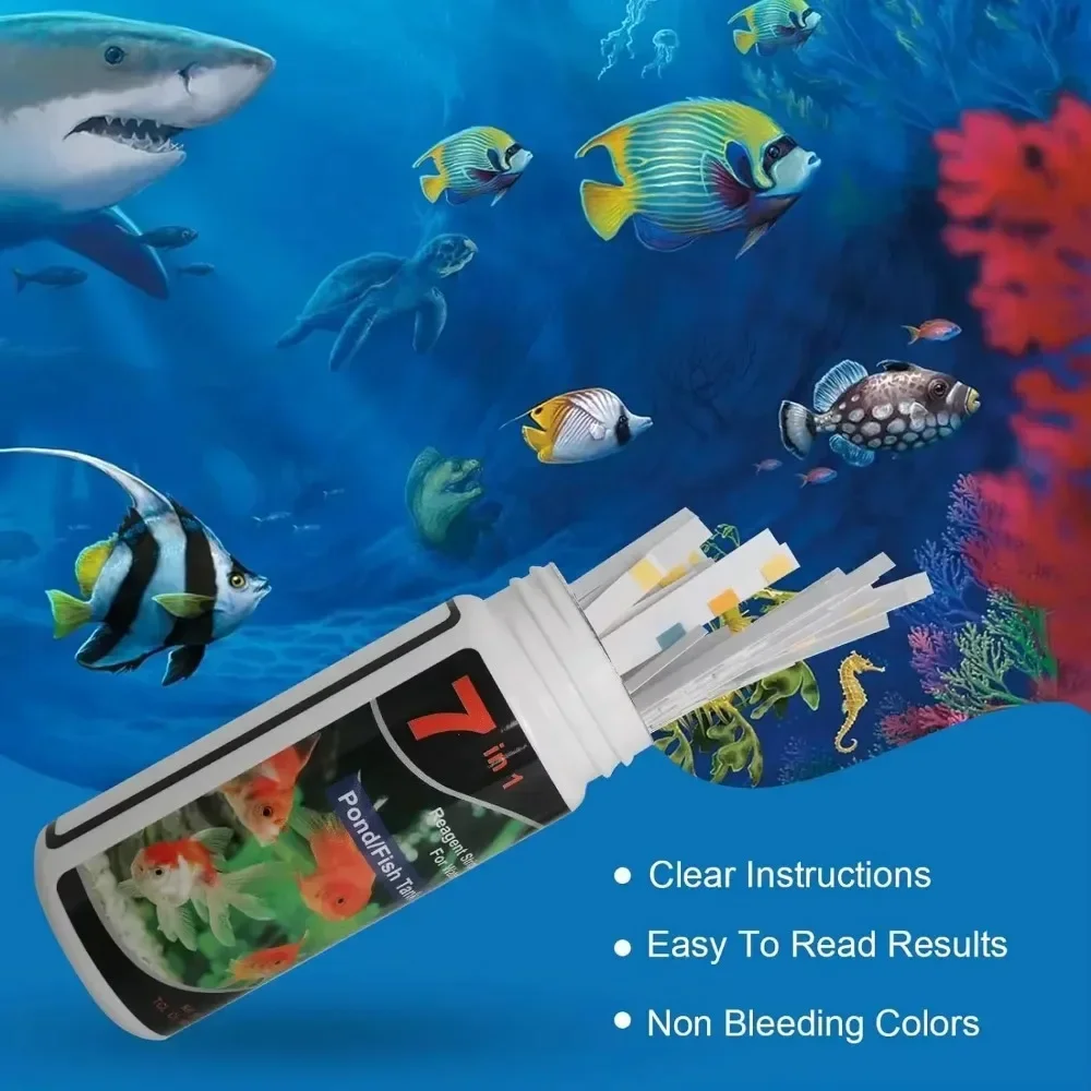 Aquarium Test Strip Freshwater Swimming Pool Aquarium Water pH Test Strips Water Quality Fish Tank Test Strip PH Quality Kit - Image 5