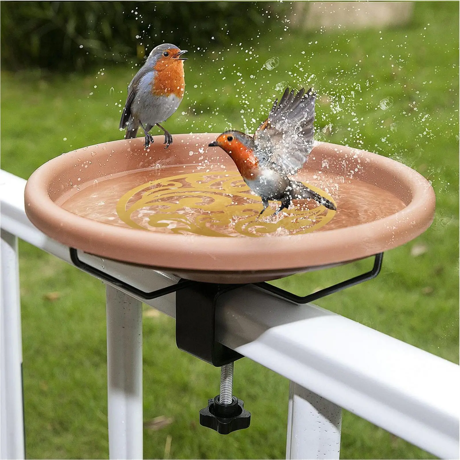 Copper Disc for Bird Bath Copper Safe Fountain Cleaner Garden Supplies Bird Bath Water Purification for outdoor bird bowls