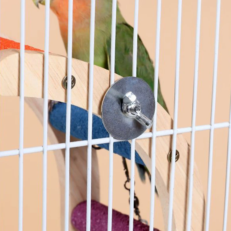 4/6/8 Step Bird Climbing Ladder Parrot Toy Ladder Bird Interaction Fun Climbing Toys Wooden Exercise Rack - Image 5
