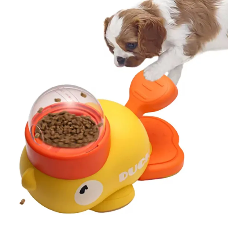 Dog Puzzle Feeder Interactive Pet Food Treat Dispenser Cartoon Duck Design Anti-slip Pet Automatic Feeder Toys for Dog Training - Image 7