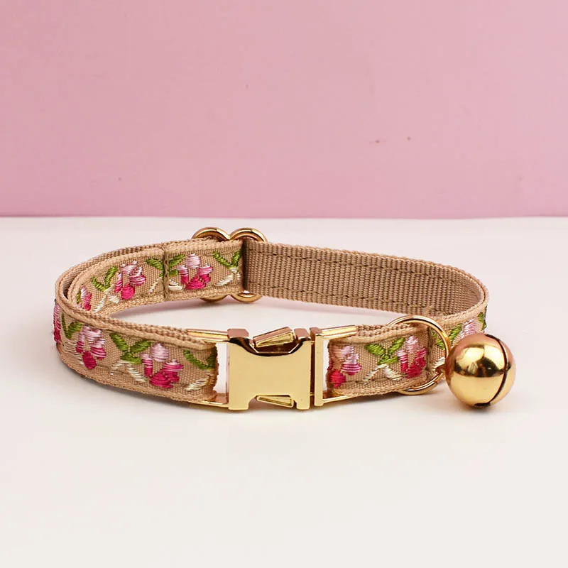 Cute Cat Collar Personalized Cat Collar leash set with Bell Engraving ID Tag Nameplate Kitten Collars Necklace - Image 7