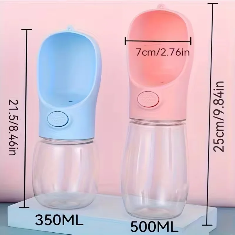 Pets Water Bottle Portable Food Grade Material Dog Cat Travel Pet Water Cup Bottle With Food Dispenser Puppy Water Bottle - Image 2
